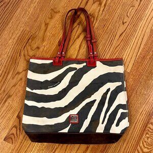 Dooney & Bourke zebra print shoulder bag